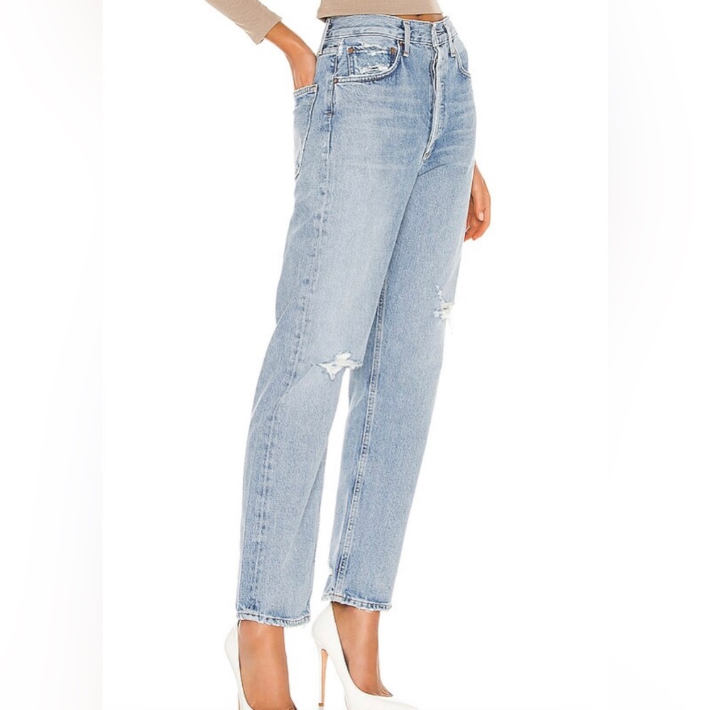 Agolde RARE 90's Mid Rise Loose Fit in Captured Sz 25, 30 Straight Leg Sz 25 - Picture 6 of 16